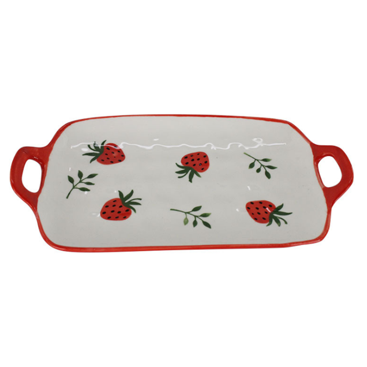 large bakeware ceramic with handle Y0143